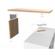 Hynge Swivel Top draaibeslag met breedte 360 - 460mm